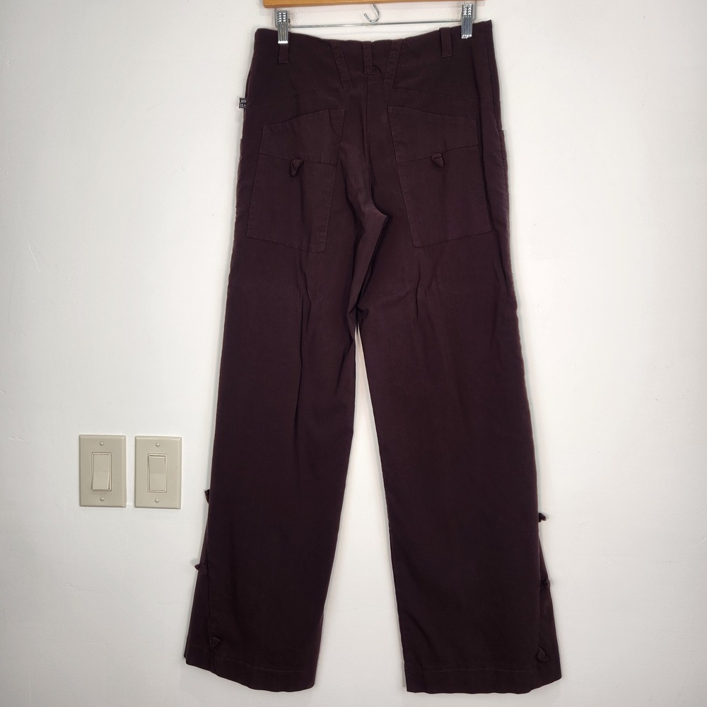 ART Ateliers Rare Toggery Womens Wide Leg Pant Brown Made in Italy IT Size XL/12 - Picture 2 of 12